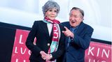 Jane Fonda und Richard Lugner vor dem Wiener Opernball