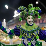 Karneval in Brasilien. Ein Tänzer