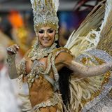 Karneval in Brasilien. Eine Tänzerin