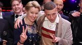 Felix Lobrecht mit Franziska Giffey