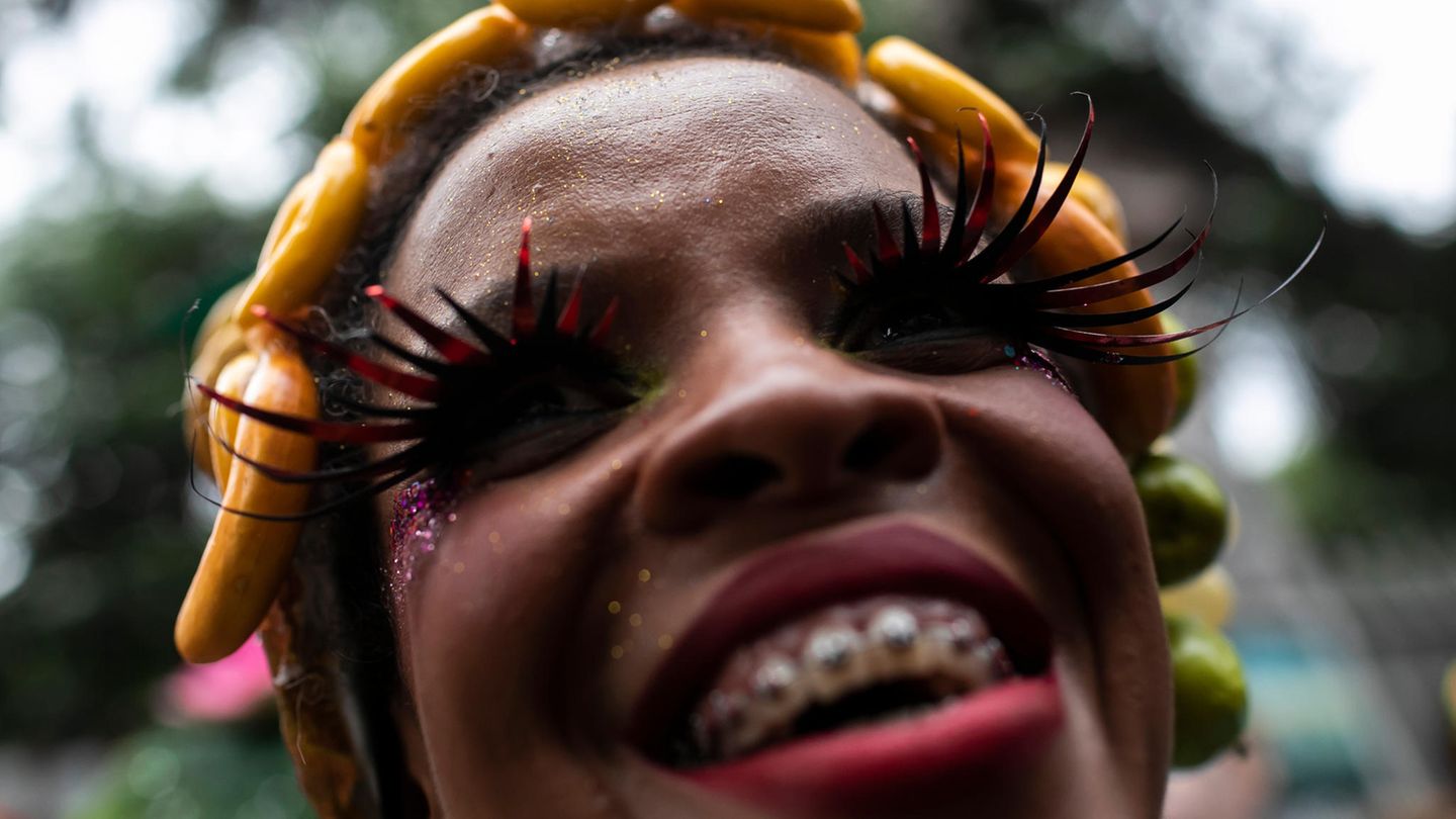 Karneval Brasilien Wimpern