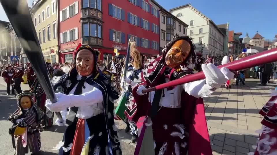 Video: Narrensprung in Rottweil Video: Narrensprung in Rottweil