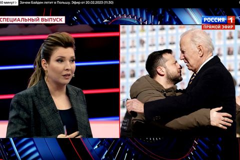 Die Kreml-Propaganda war auf die Visite vorbereitet und erzählt nun der Besuch sei von Russland gestattet worden