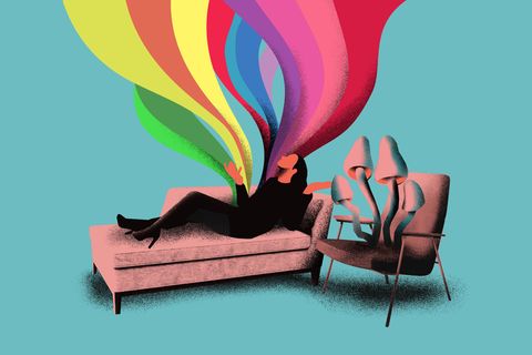 Illustration Rauschmittel Depressionen