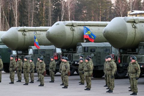Russische Interkontinentalraketen in Teikovo knapp 300 Kilometer nordöstlich von Moskau