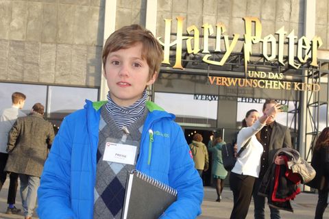 Ernest bei der Premiere des Harry-Potter-Theaterstücks in Hamburg 