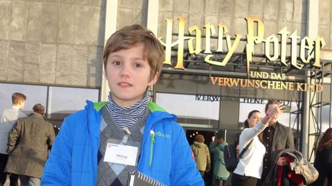 Ernest bei der Premiere des Harry-Potter-Theaterstücks in Hamburg 