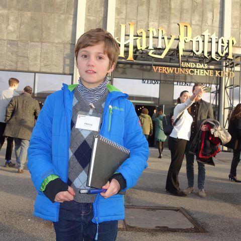 Ernest bei der Premiere des Harry-Potter-Theaterstücks in Hamburg 