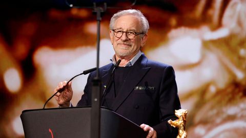 Starregisseur Steven Spielberg wurde bei der Berlinale für sein Lebenswerk ausgezeichnet. 