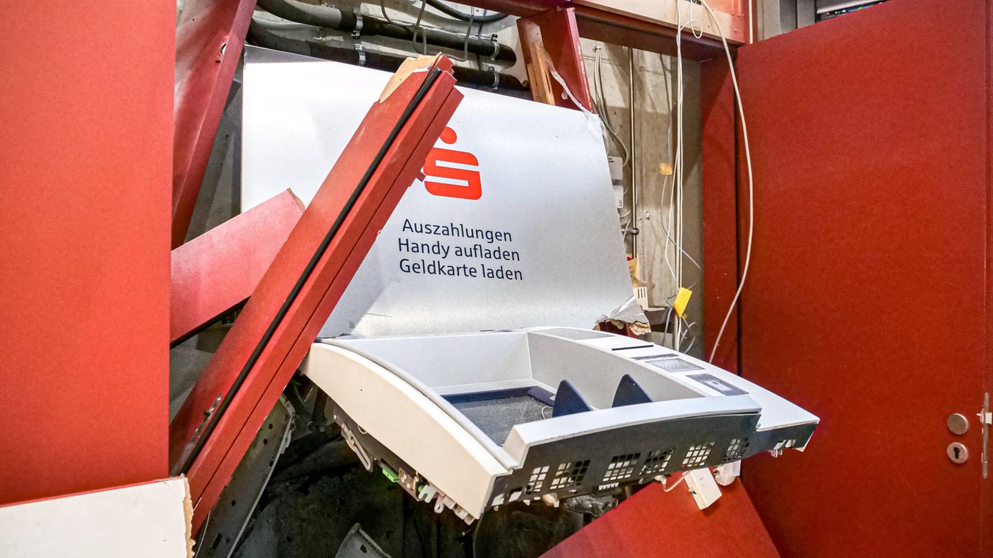 Gesprengter Geldautomat