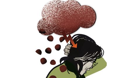 Illustration Diagnose zum Thema Kopfschmerzen
