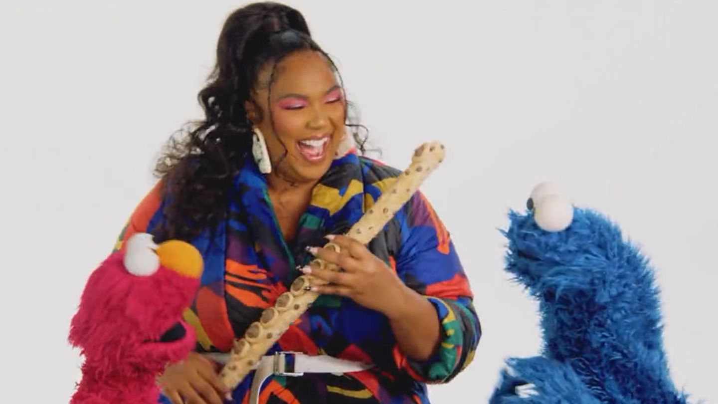 Lizzo in der "Sesamstraße"