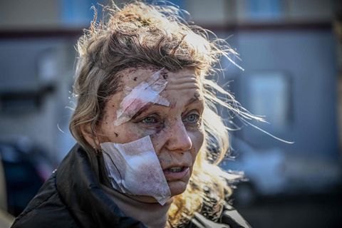 Dieses Bild von Olena Kurylo ging am 24. Februar 2022 um die Welt, als der Krieg in der Ukraine begann
