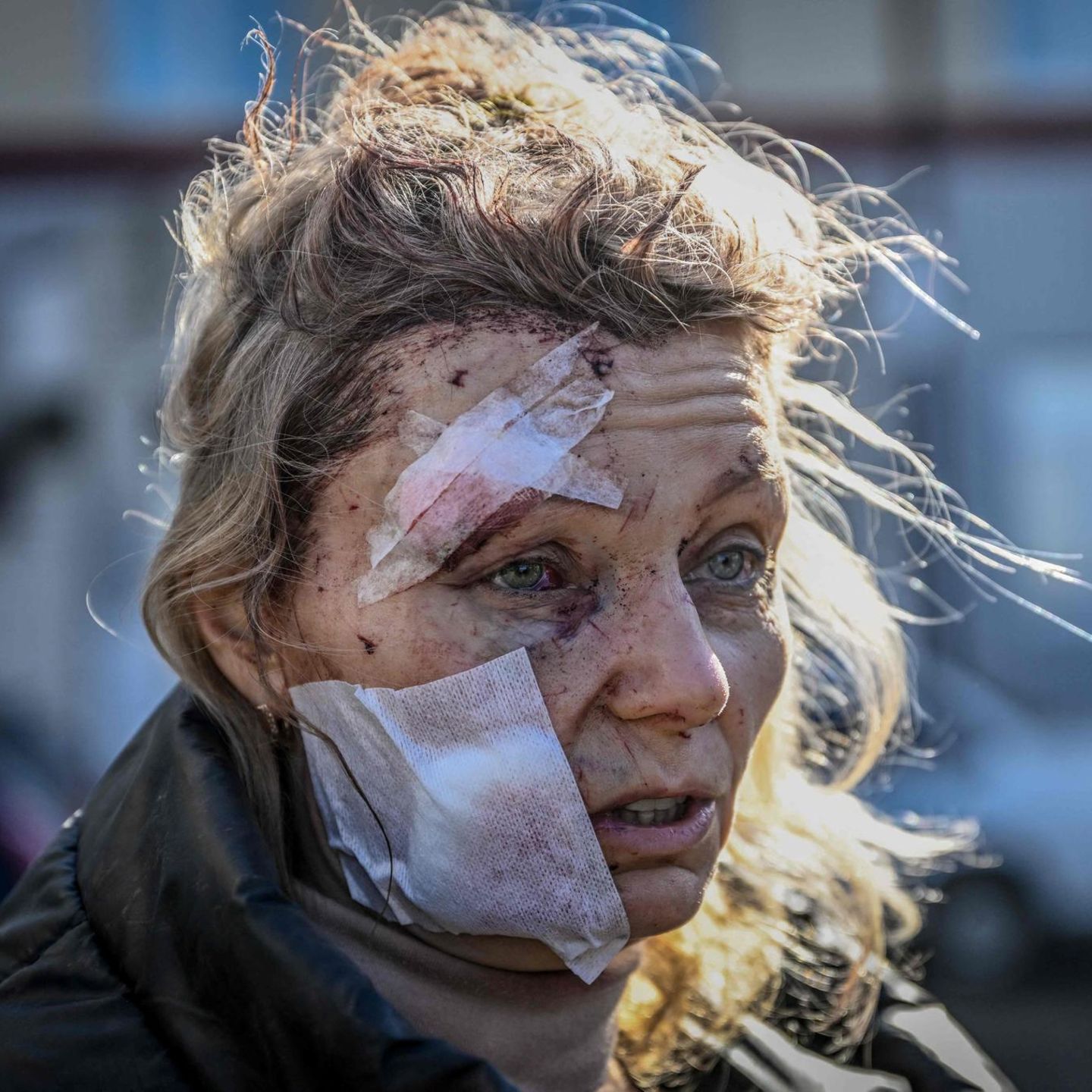 Dieses Bild von Olena Kurylo ging am 24. Februar 2022 um die Welt, als der Krieg in der Ukraine begann