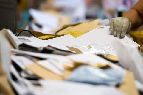 Post wird sortiert
