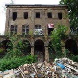 Eine verfallene Ecke der Villa