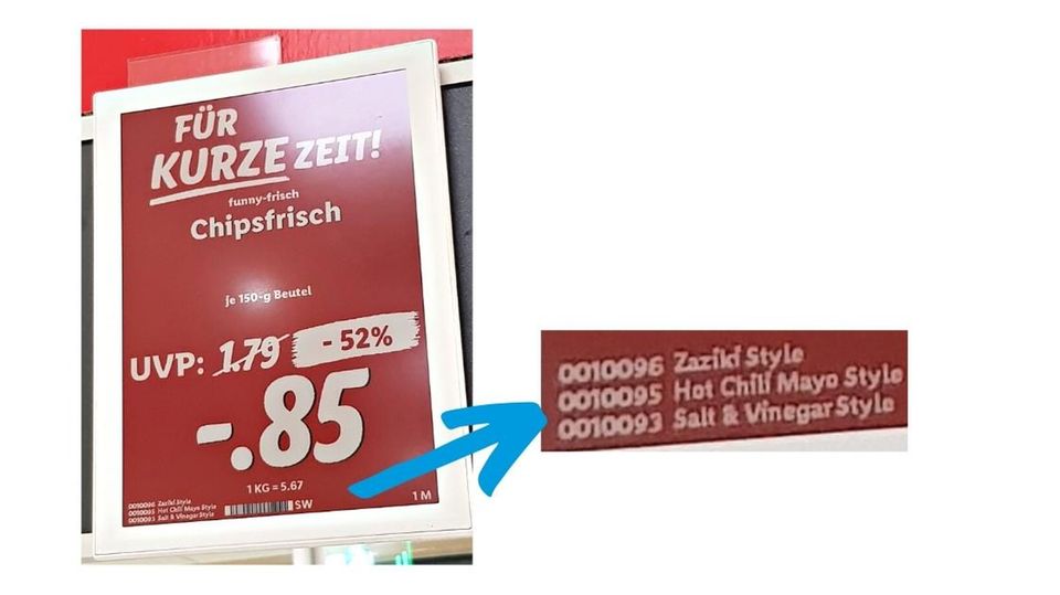 Chips für kurze Zeit günstiger (aber nur bestimmte Sorten)