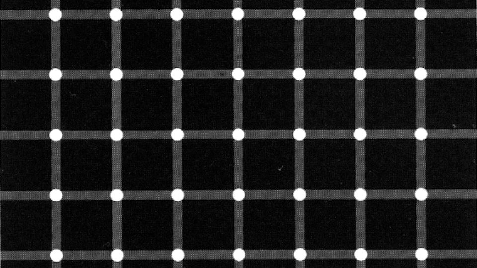 Optische Täuschung: Können Sie die schwarzen Punkte zählen?