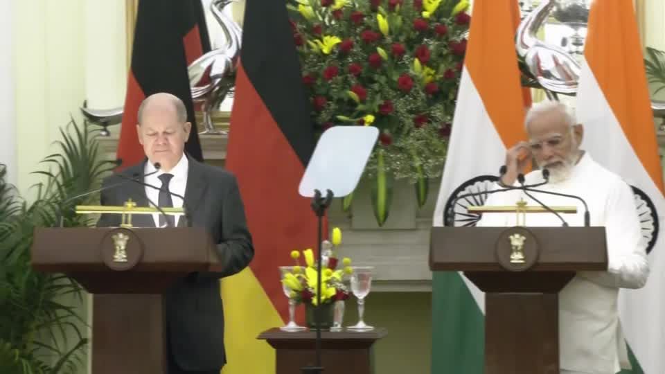 Video: Scholz: Deutschland und Indien wollen Wirtschaftszusammenarbeit ausbauen Video: Scholz: Deutschland und Indien wollen Wirtschaftszusammenarbeit ausbauen