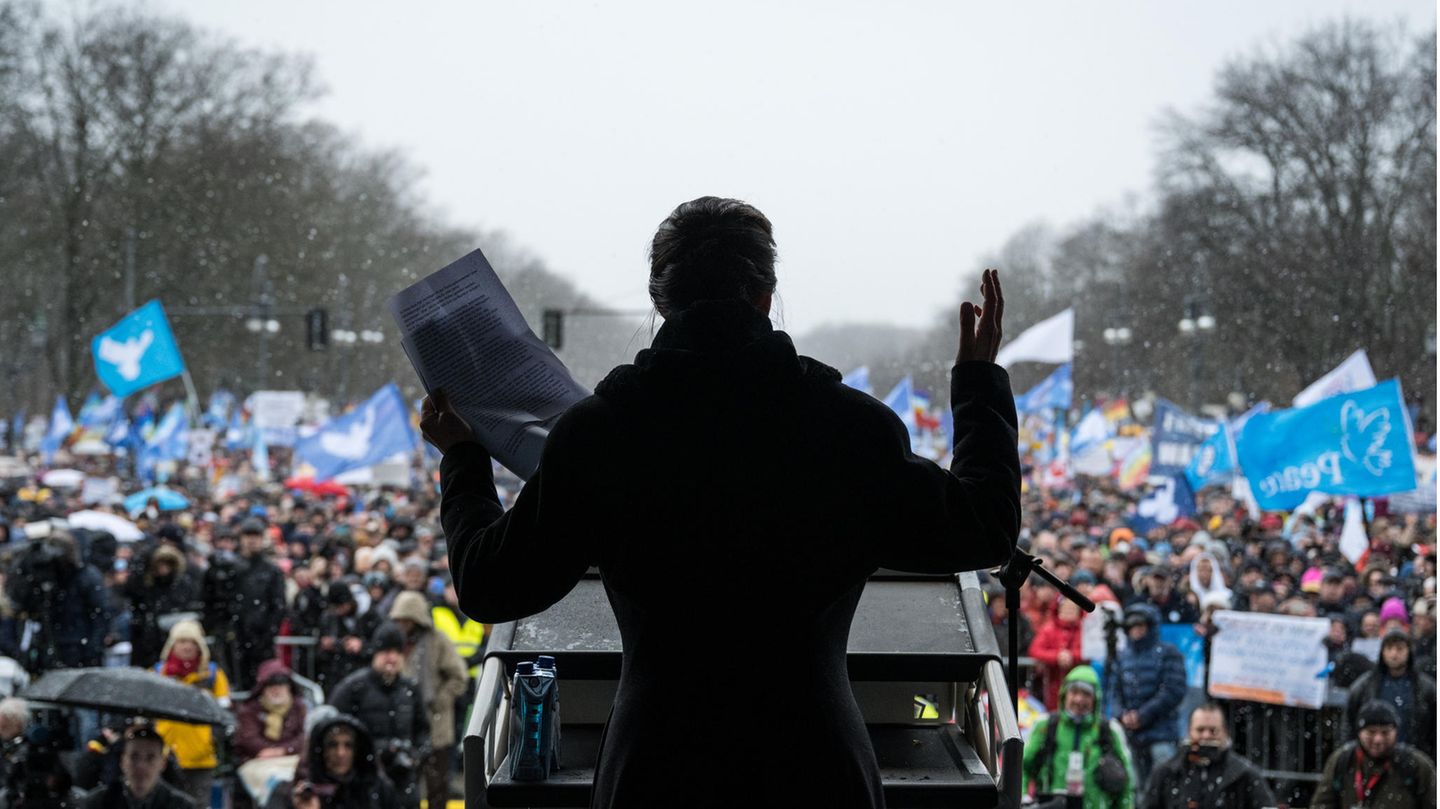 Berlin: This is how the demo by Sahra Wagenknecht and Alice Schwarzer went