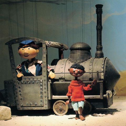 Im Museum der Augsburger Puppenkiste sind frühe Versionen der Figuren zu sehen:  Lokomotivführer Lukas und Jim Knopf