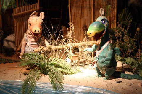 Urmel aus dem Eis hat es nach der Augsburger Puppenkiste auch ins Fernsehen und ins Kino geschafft. 
