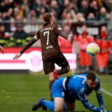 Kapitän Jackson Irvine erzielt in der 26. Minute den 1:0-Siegtreffer für den FC St. Pauli