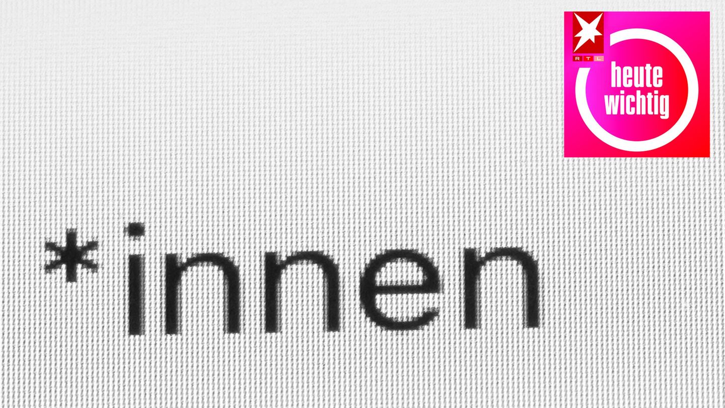 Das Wort *innen auf einem Bildschirm