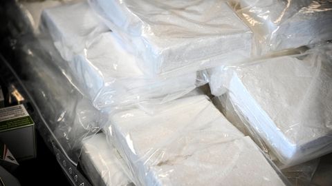 Beschlagnahmtes Kokain. Mehrere Tonnen des Rauschgifts sollten nach Belgien geschmuggelt werden.