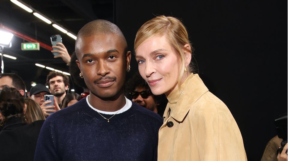 Maximilian Davis und Uma Thurman