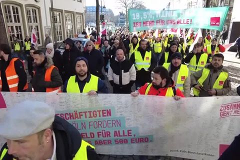 Video: Warnstreiks im öffentlichen Dienst - "Man merkt, wie wenig man wert ist“