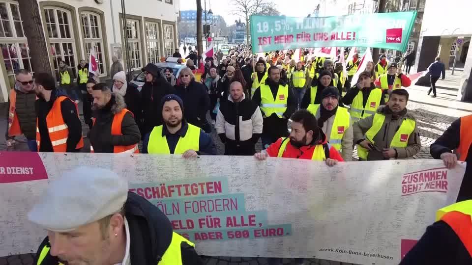 Video: Warnstreiks im öffentlichen Dienst - "Man merkt, wie wenig man wert ist“