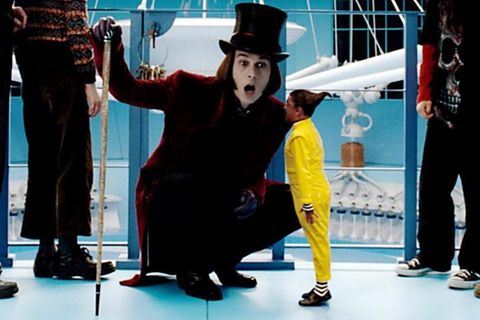 Johnny Depp in "Charlie und die Schokoladenfabrik" (Roald Dahl)