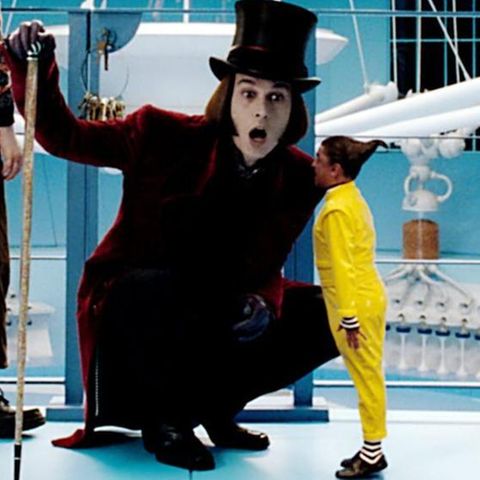 Johnny Depp in "Charlie und die Schokoladenfabrik" (Roald Dahl)