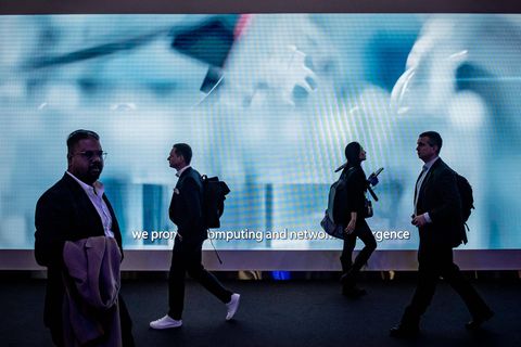 Besucher auf dem Mobile World Congress
