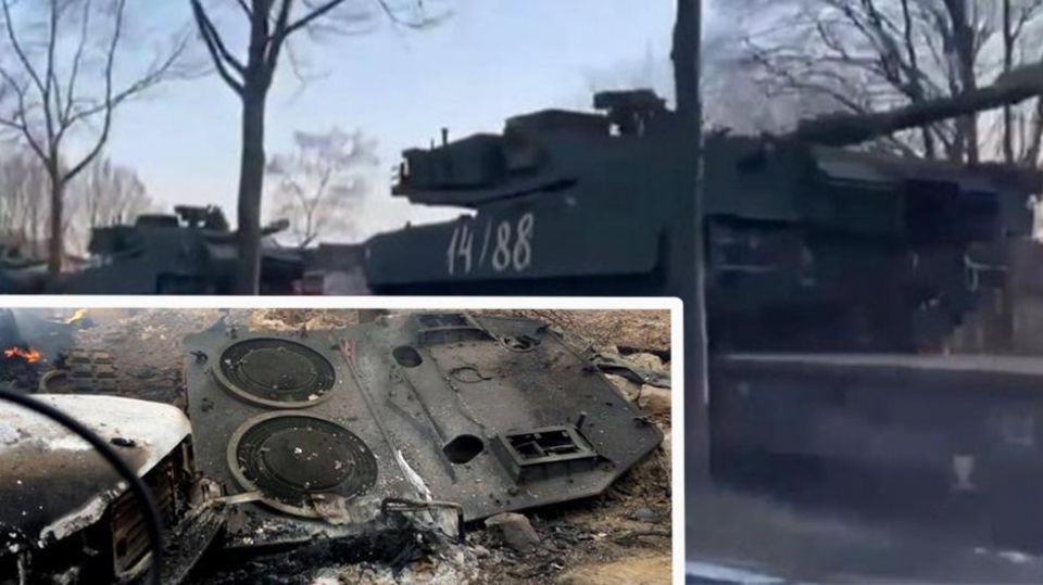 Leopard-Panzer nach angeblichen Abschuss und mit Nazi-Code bemalt