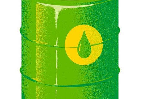 Illustration von Jan Stoewe für Ökobilanz Heft 10/23 E-Fuels