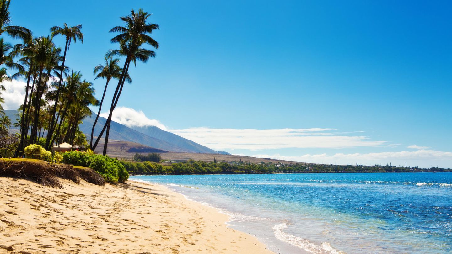 Platz 10: Ka’anapali Beach, Hawaii Hawaii gilt ohnehin als echtes Paradies für alle Strandliebhaber. Kein Wunder also, dass es auch ein Strand der Inselgruppe in die Top Ten geschafft hat. Der Ka’anapali Beach im Norden der Insel Maui überzeugt die Besucher vor allem mit dem sauberen Sand, türkisblauem, glasklarem Wasser und den riesigen Palmen, die dem drei Kilometer langen Strand einen paradiesischen Flair verleihen.