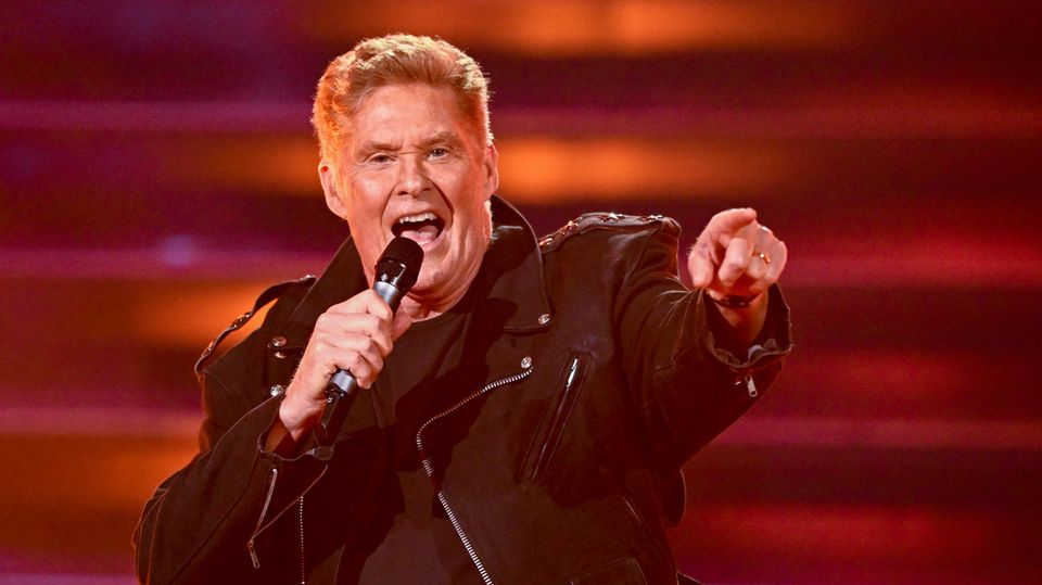 David Hasselhoff bei einem Auftritt im deutschen Fernsehen im vergangenen Oktober