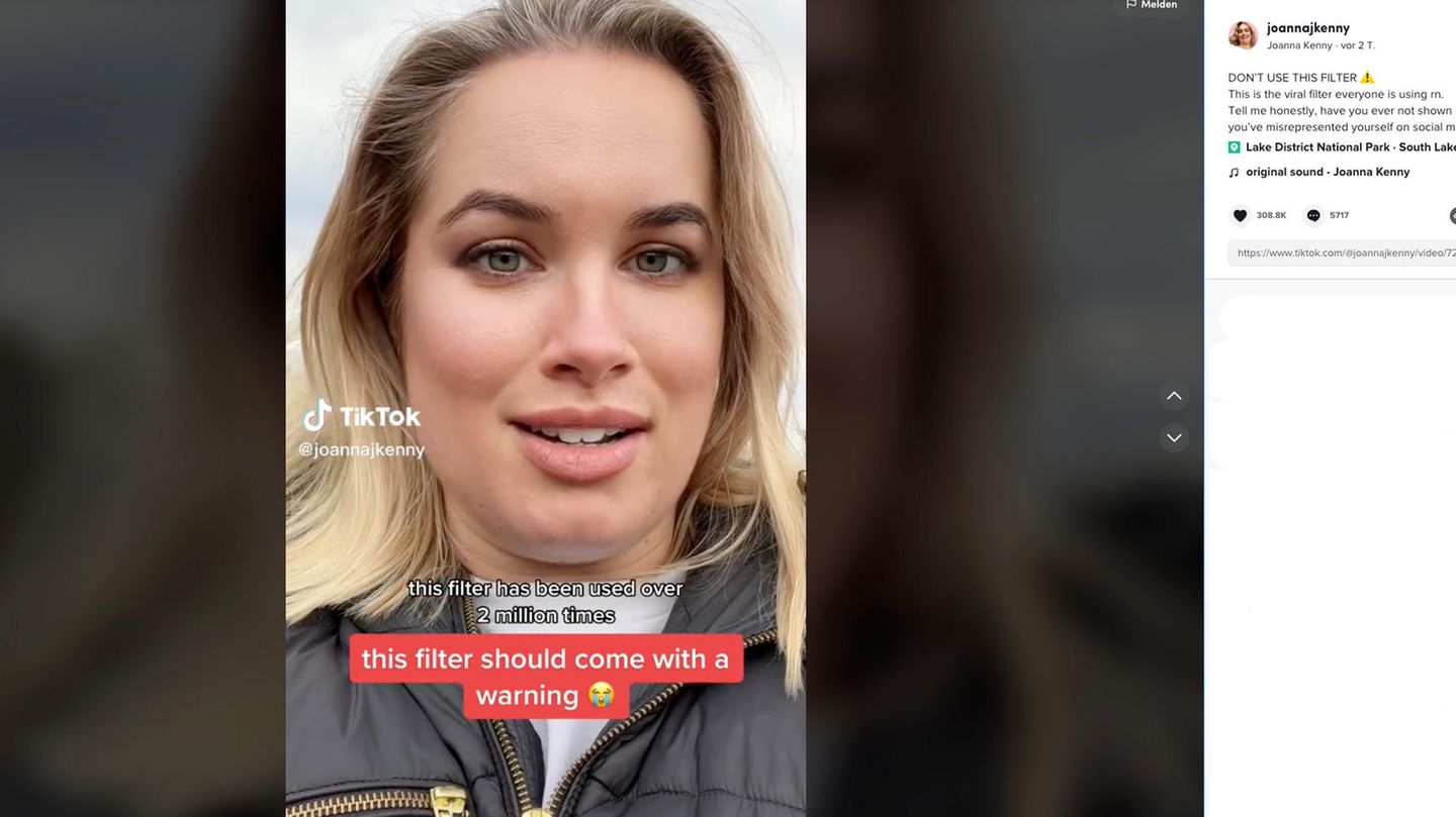 TikTok filter “Bold Glamor” can be a danger for teenagers – tips for parents