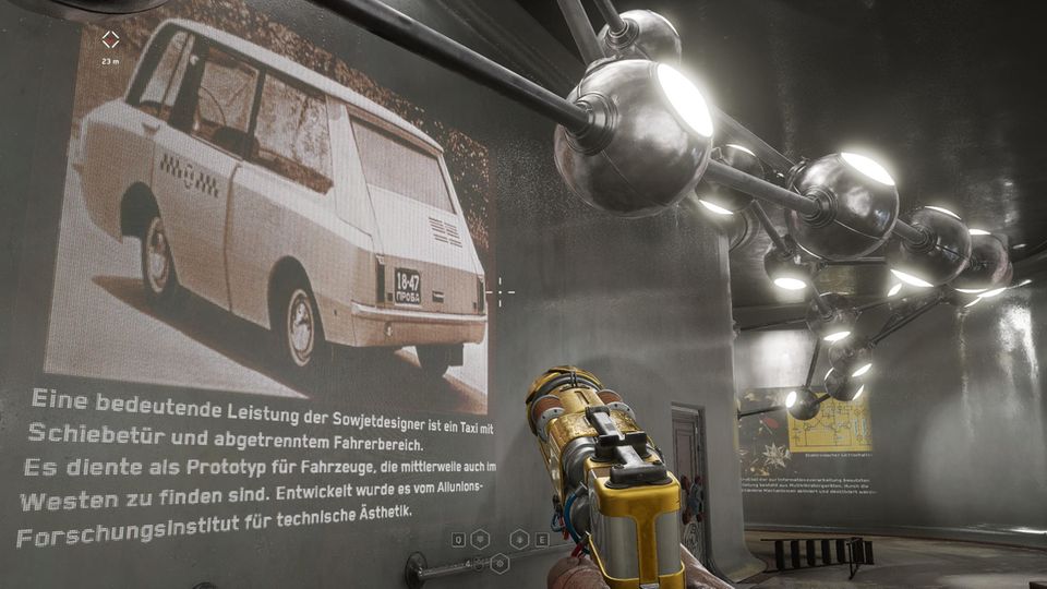 "Atomic Heart": Mit Liebe zum Detail. Die technische Ausstellung in "Atomic Heart" ist sehenswert und informativ. Mit Liebe zum Detail. Die technische Ausstellung in "Atomic Heart" ist sehenswert und informativ.