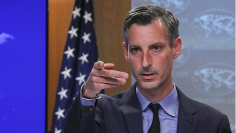 Attackiert Israel: US-Außenamtssprecher Ned Price, hier bei einem Pressebriefing im Januar in Washington