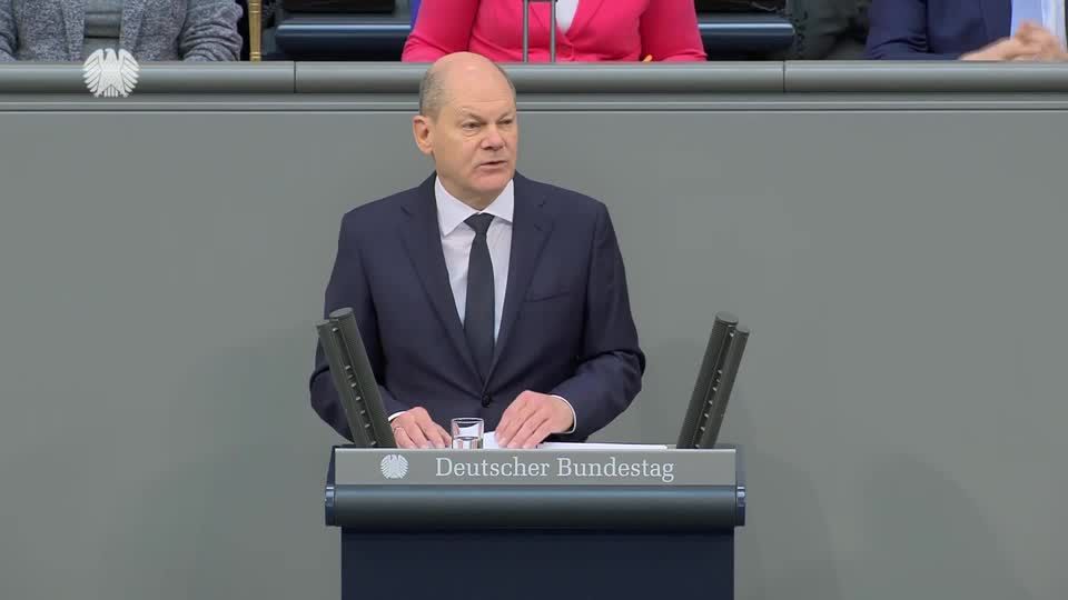 Video: Scholz zur Ukraine: "Friedensliebe heißt nicht Unterwerfung"