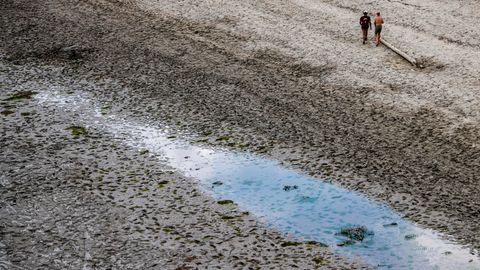 Dürre in Frankreich: Ein ausgetrocknetes Flussbett