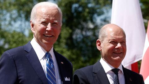 US-Präsident Joe Biden (l.) und Kanzler Olaf Scholz