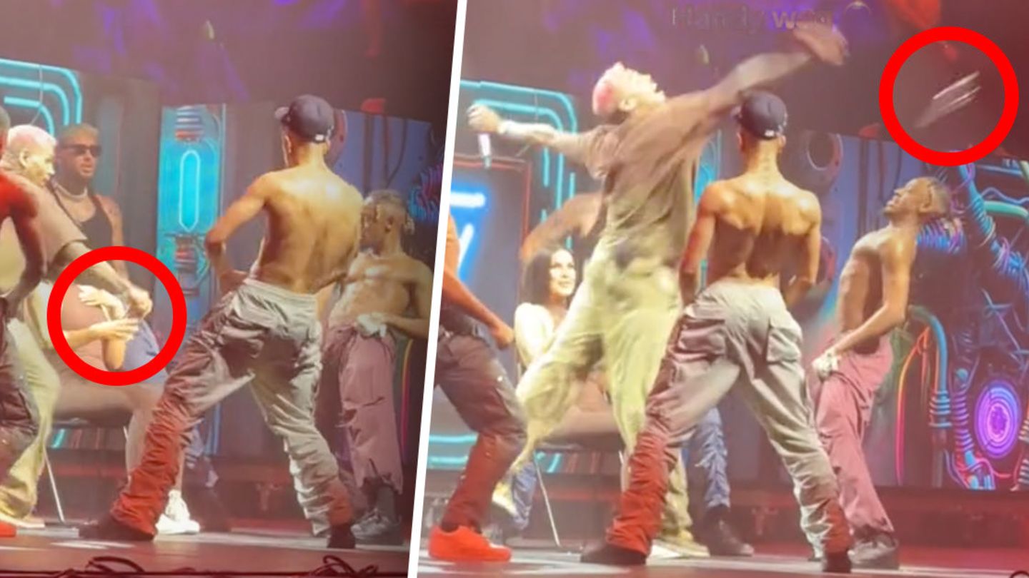 Chris Brown wirft Handy seines Fans von der Bühne