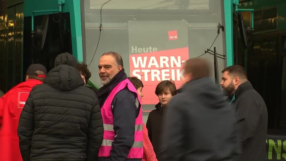 Video: Warnstreiks im ÖPNV in sechs Bundesländern