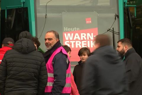 Video: Warnstreiks im ÖPNV in sechs Bundesländern