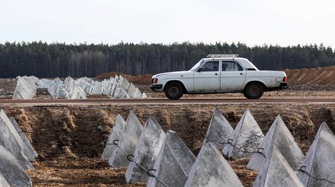 Russland, Region Brjansk: Befestigungslinie entlang der Grenze zur Ukraine
