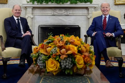 Joe Biden und Olaf Scholz